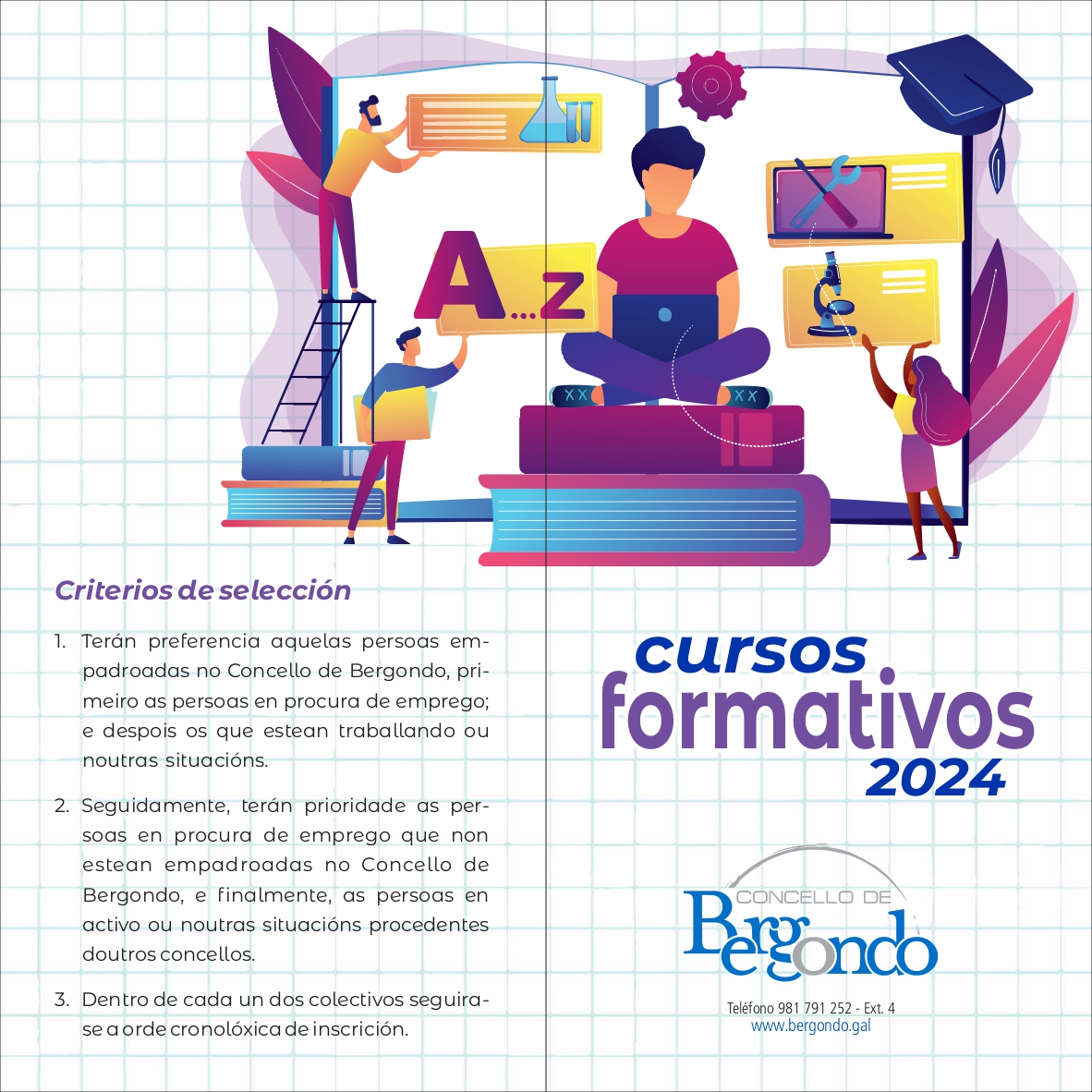 Cartel dos Cursos Formativos de Bergondo