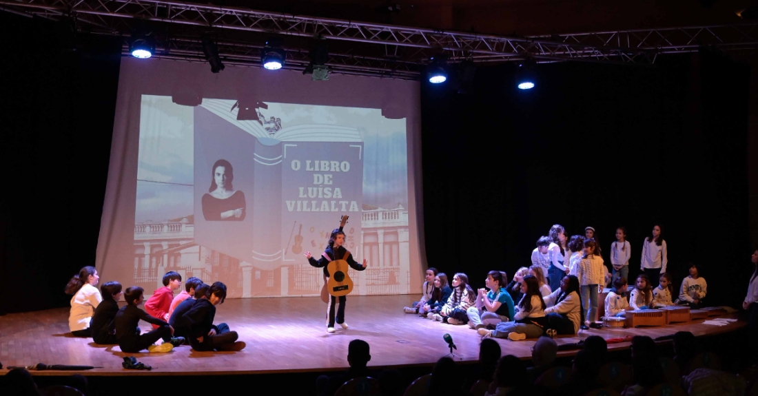 Imaxe da presentación da Primavera das Letras de Luísa Villalta en Sada