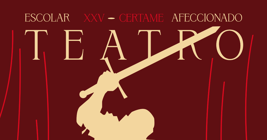 Imaxe do cartel do XXV Certame de Teatro Escolar e Afeccionado