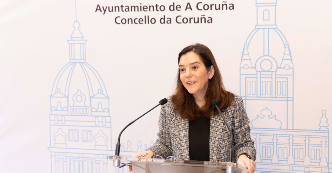 A alcaldesa da Coruña, Inés Rey