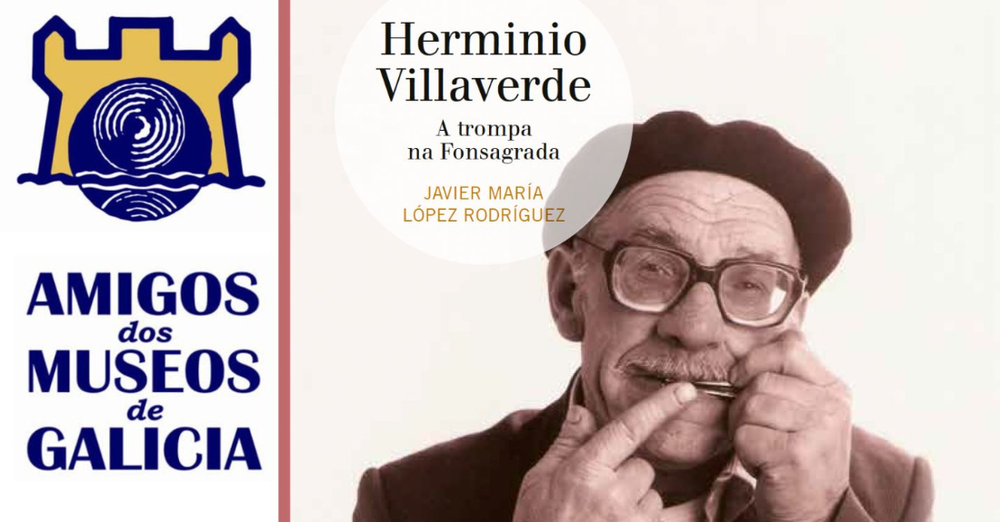 Cartel da presentación do libro 'Herminio Villaverde. A trompa na Fonsagrada'