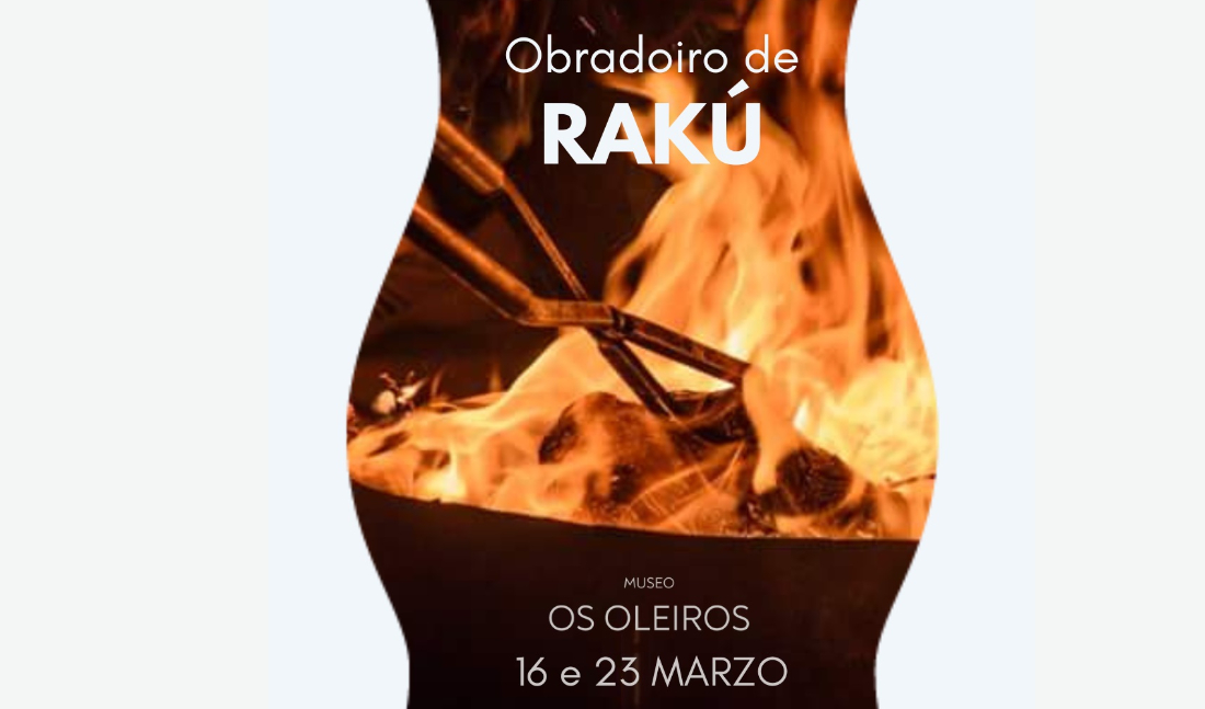 Cartel do Obradoiro de Rakú en Oleiros