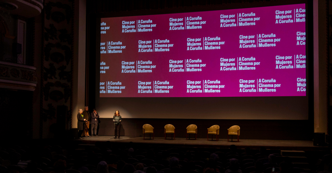 Imaxe da presentación da II Mostra de Cinema por Mulleres na Coruña