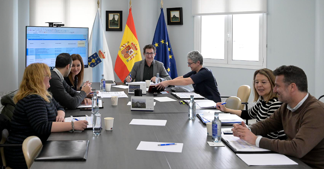 Imaxe da reunión do xurado dos premios deportivos da Deputación da Coruña