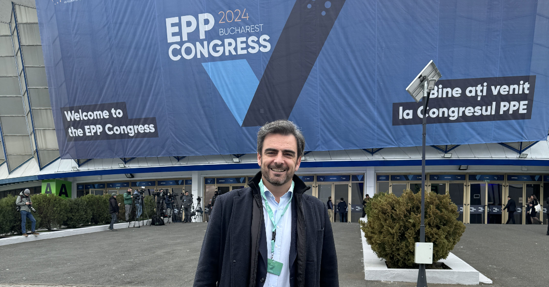 Imaxe de Diego Calvo, no Congreso Europeo do Partido popular