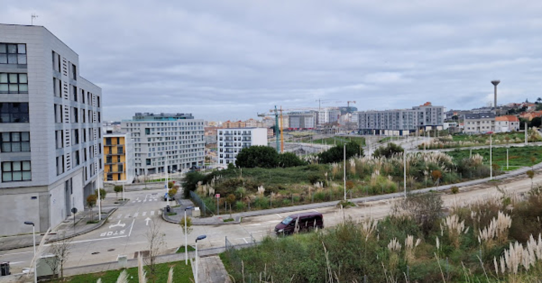 Imaxe do barrio de Xuxán na Coruña