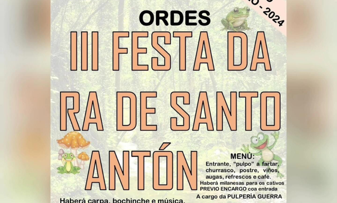 Imaxe do cartel da Festa da Ra de Santo Antón