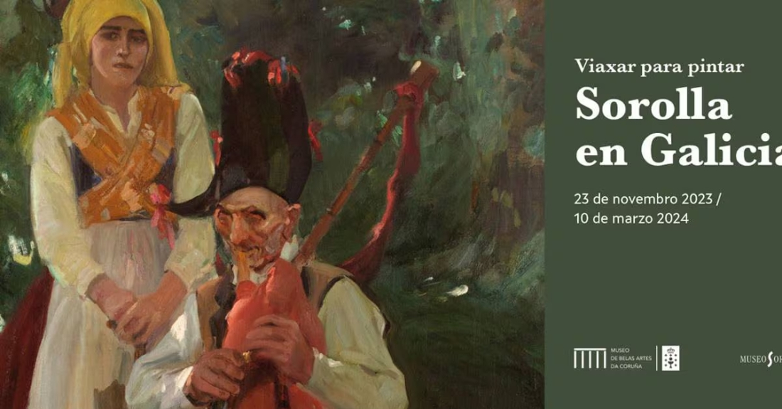 Imaxe do cartel da exposición de Sorolla no Museo de Belas Artes da Coruña