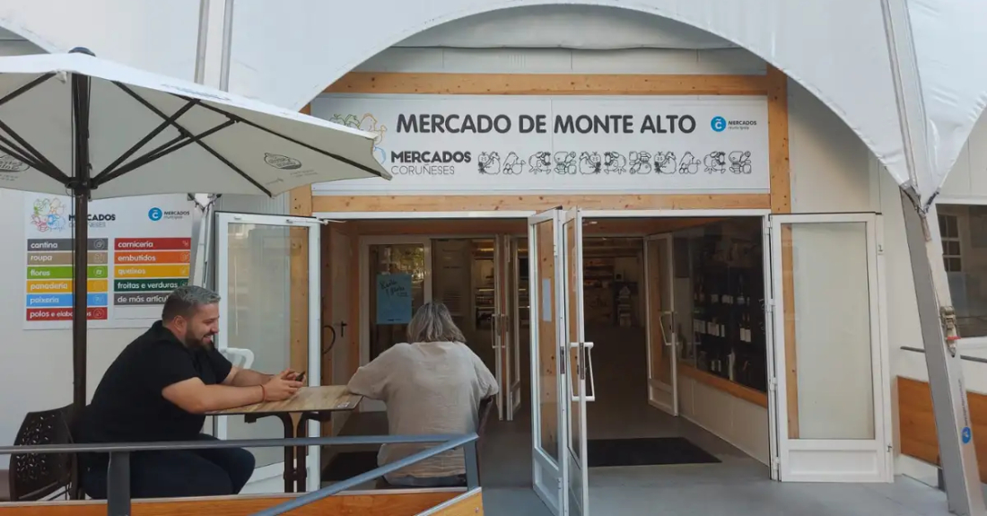 Imaxe do mercado municipal de Montealto na Coruña