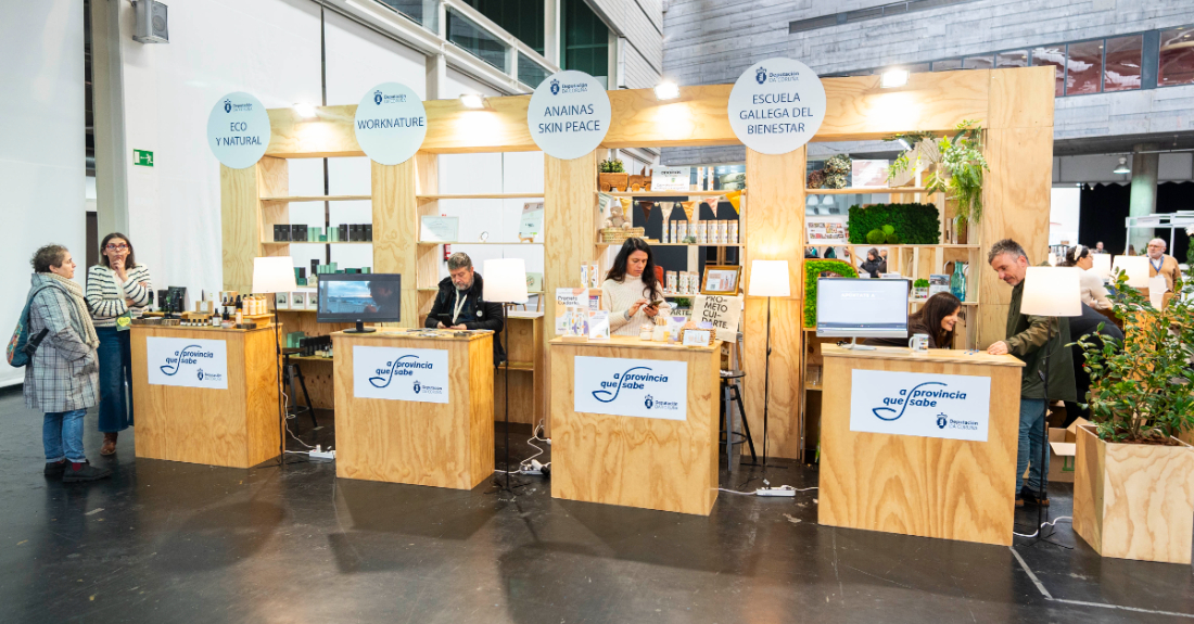 Imaxe do stand da Deputación na feira de Biocultura na Coruña