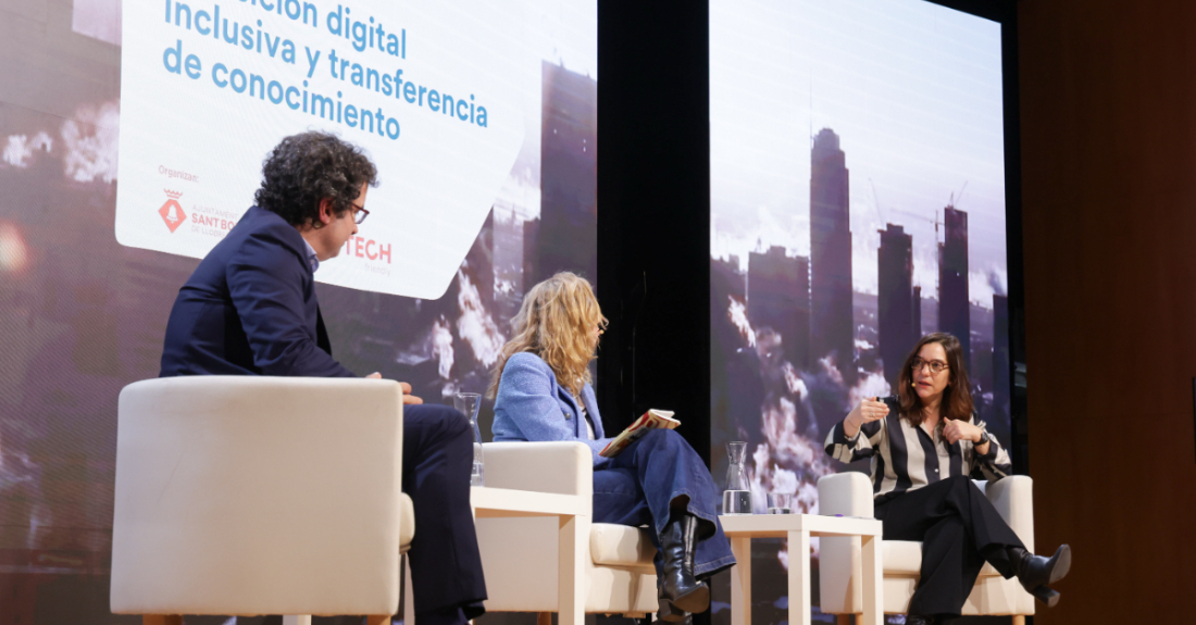 Inés Rey interven como relatora na xornada Techcities Sant Boi en Sant Boi de Llobregat