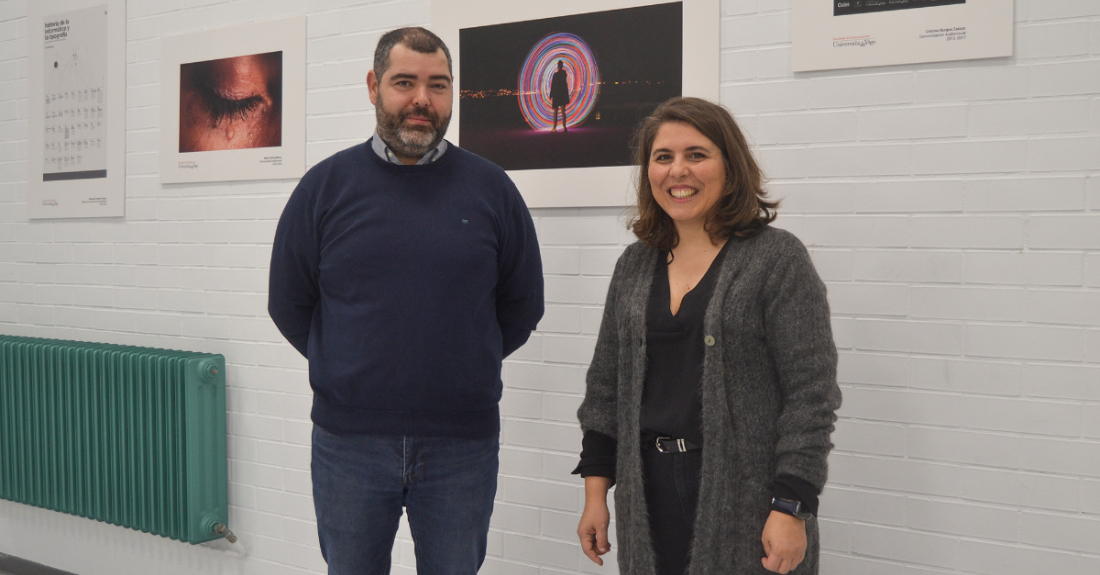 O profesor da Facultade de Comunicación da Uvigo Luís Xabier Martínez Rolán e a profesora da Área de Comunicación Audiovisual e Publicidade da UDC Teresa Piñeiro Otero