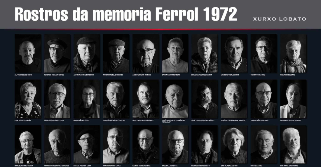 'Rostros da memoria. Ferrol 1972' de Xurxo Lobato