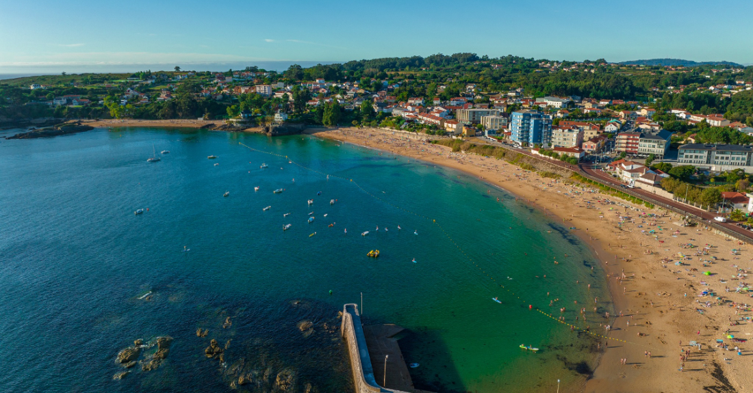 Imaxe da Praia de Mera en Oleiros