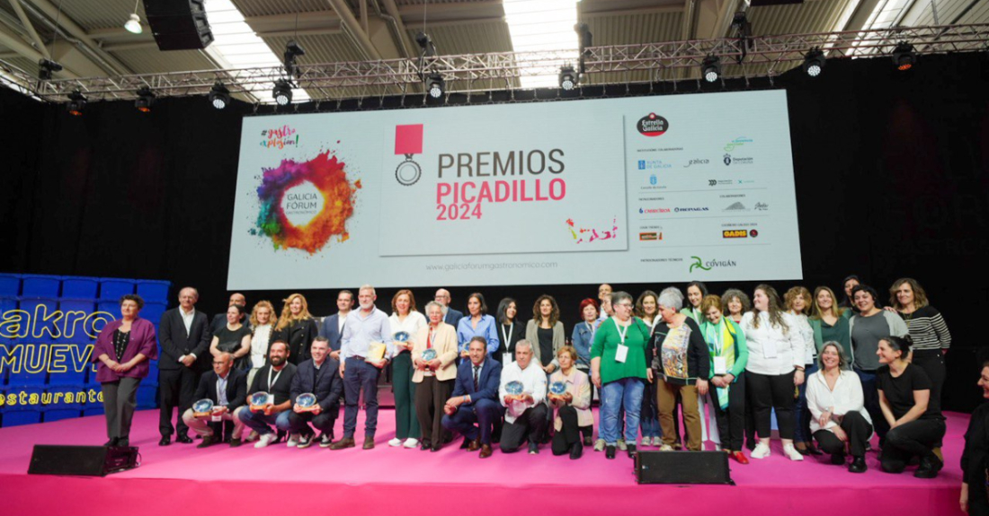 Imaxe da entrega dos Premios Picadillo 2024 no Galicia Fórum Gastronómico