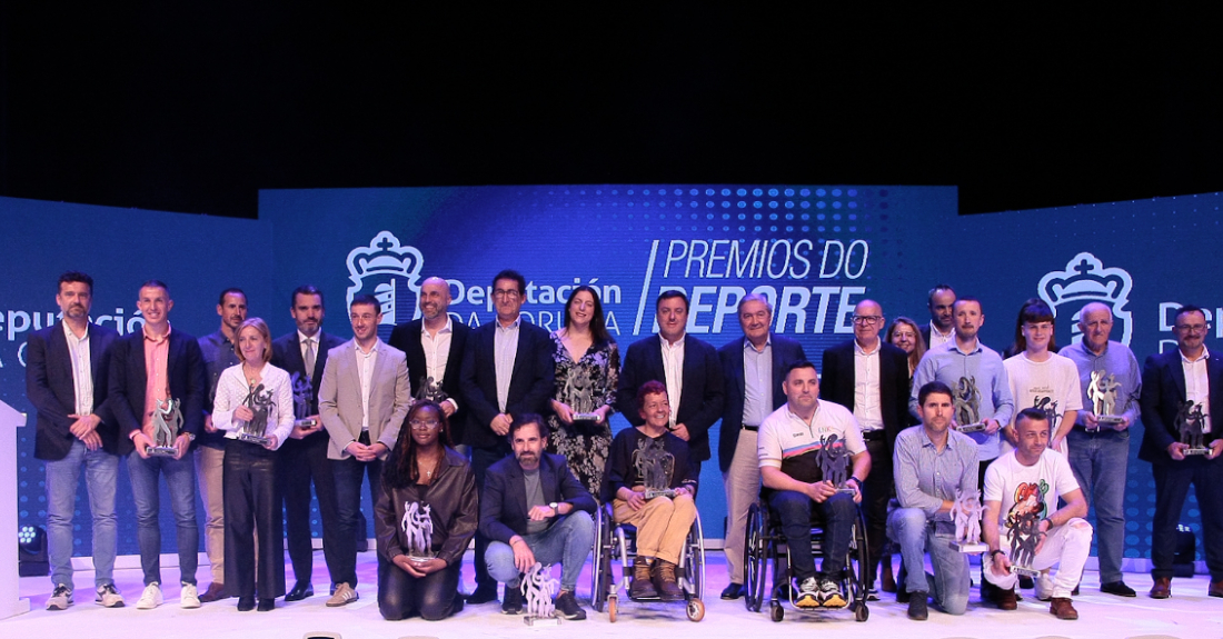 Imaxe da gala dos premios do deporte da Deputación da Coruña