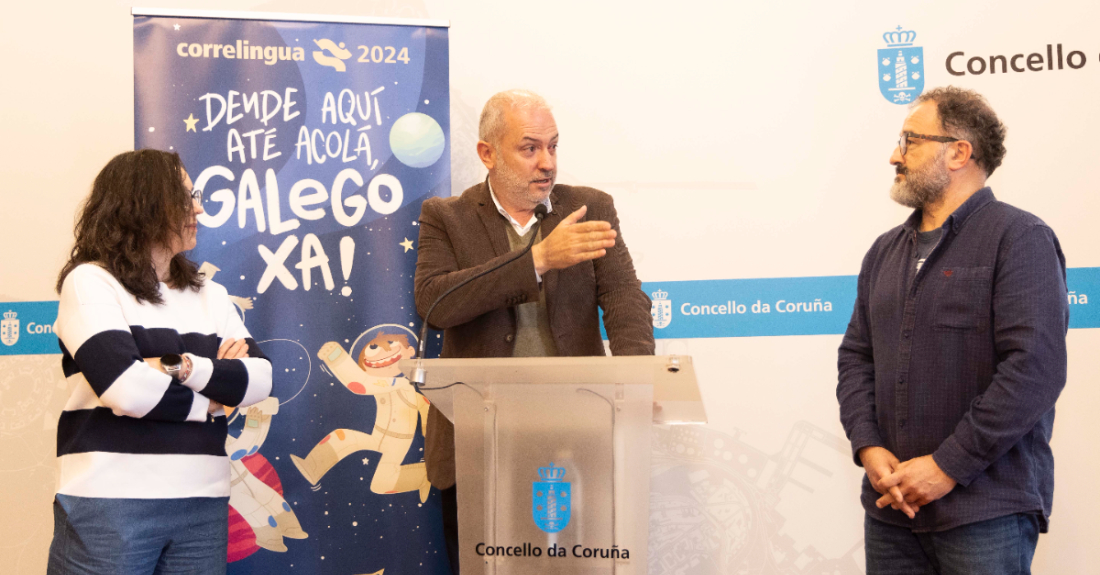 Imaxe da presentación do Correlingua na Coruña