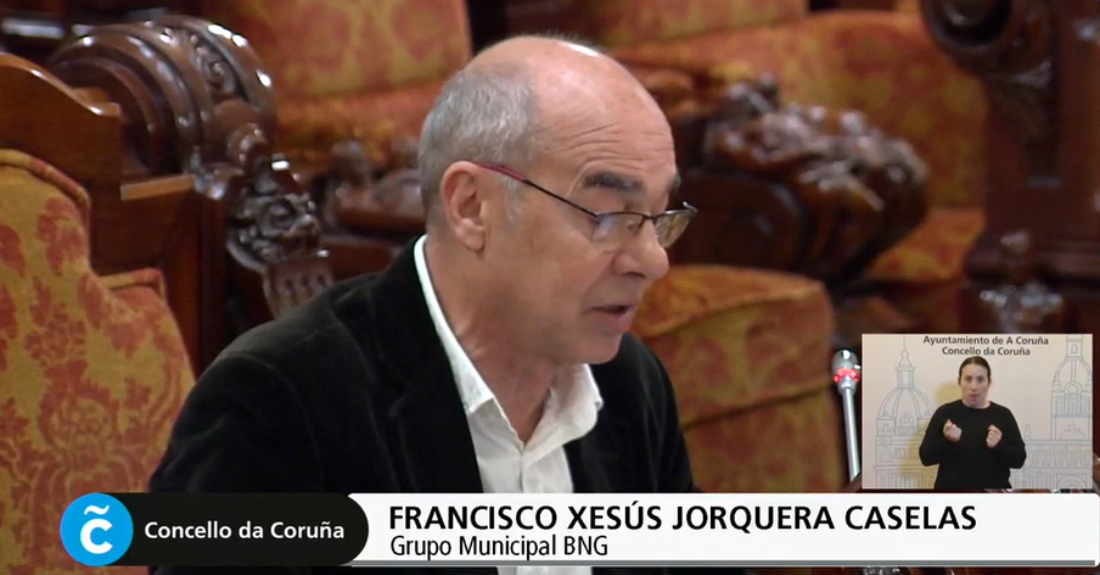 Imaxe de Francisco Jorquera, o voceiro do BNG na Coruña