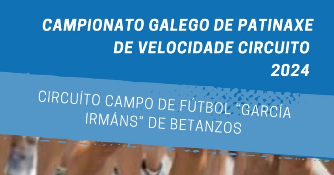 Imaxe do cartel do campionato galego de patinaxe de velocidade en circuito