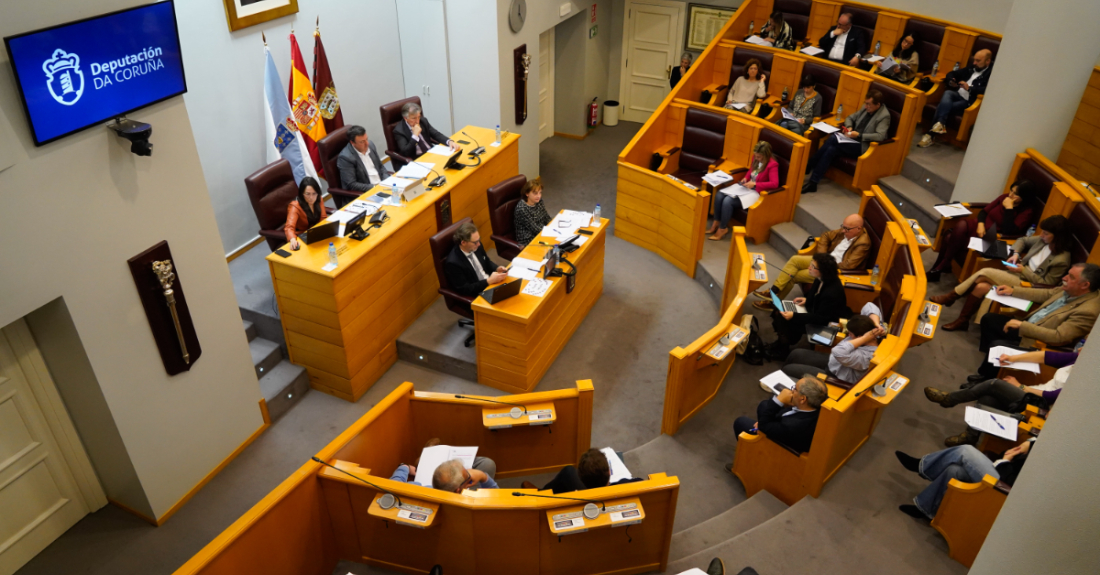 Imaxe do pleno da Deputación da Coruña do 26 de abril