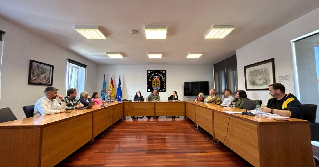 Imaxe do pleno de Abegondo, luns 16 de abril