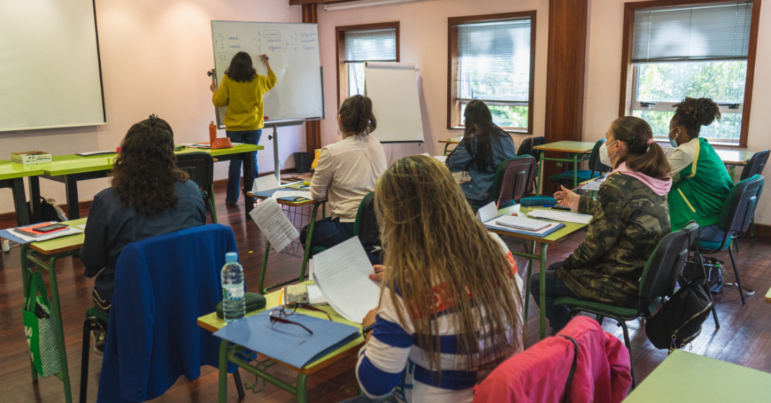 Imaxe dunha actividade formativa na escola 'Pablo Picasso' de Culleredo