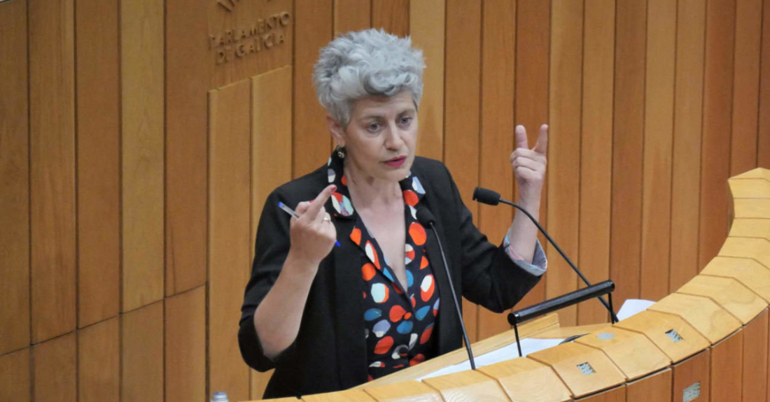 A deputada no Parlamento Galego do BNG, Mercedes Queixas