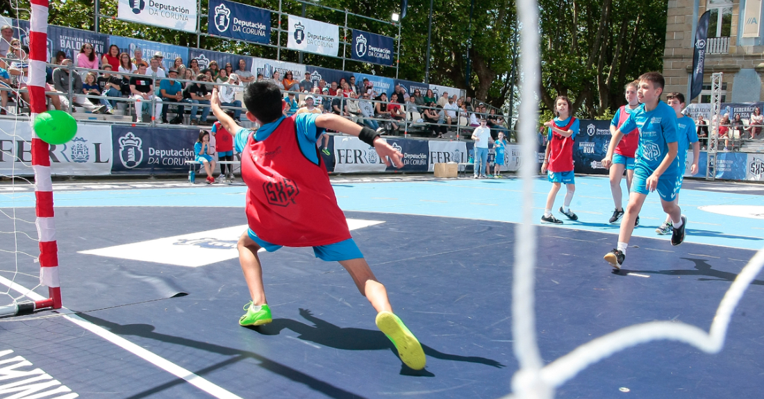 Imaxe da Copa Deputación de Balonmán na Rúa