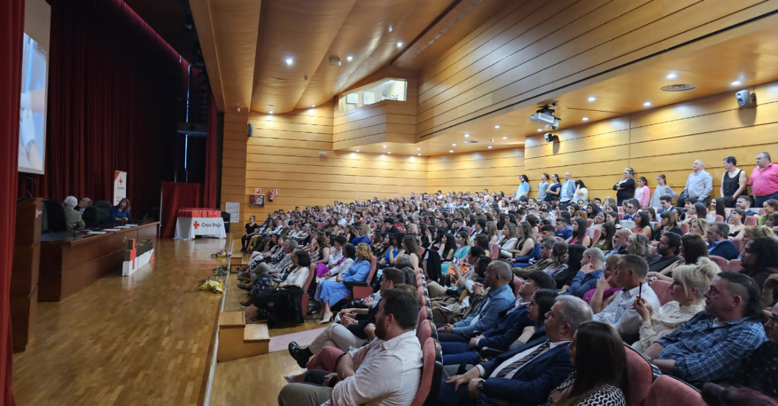 Imaxe do acto de graduación de FP de Cruz Roja na Coruña