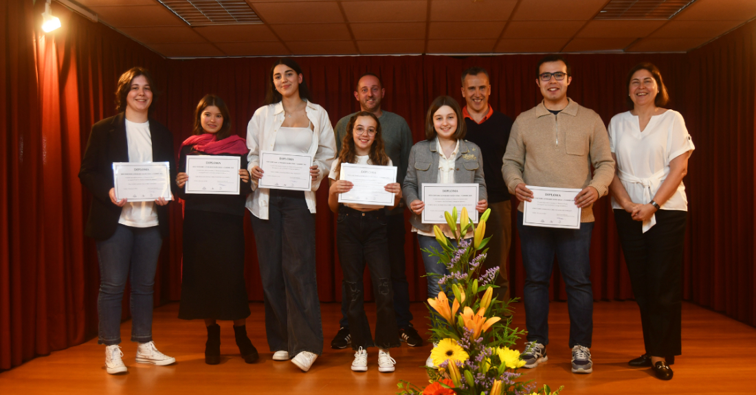 Imaxe dos gañadores do concurso organizado por Cambre