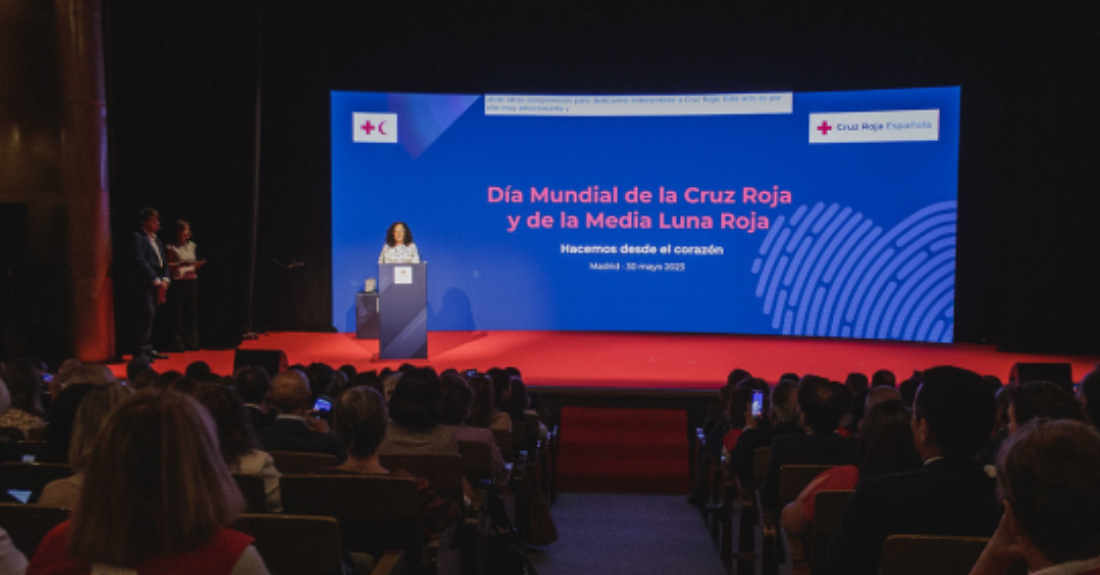 Imaxe dun acto de Cruz Vermella polo seu Día Mundial