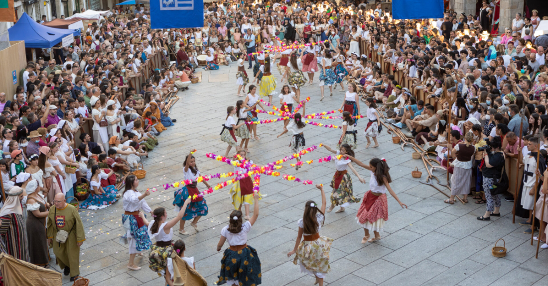 Imaxe dunha edición anterior da Feira Medieval de Betanzos