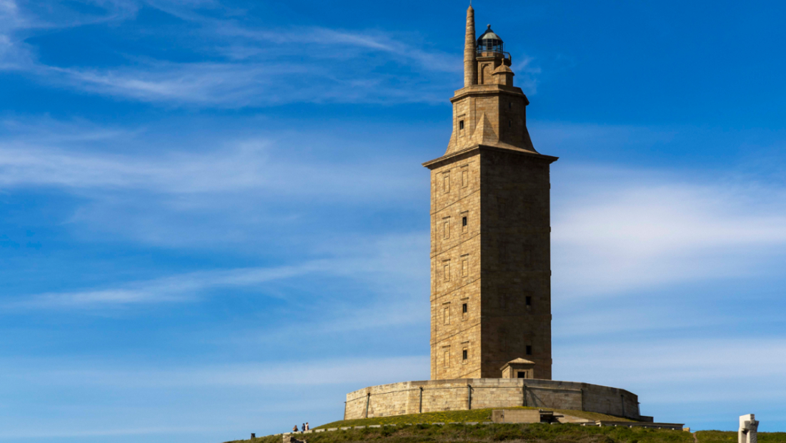 Imaxe da Torre de Hércures na Coruña