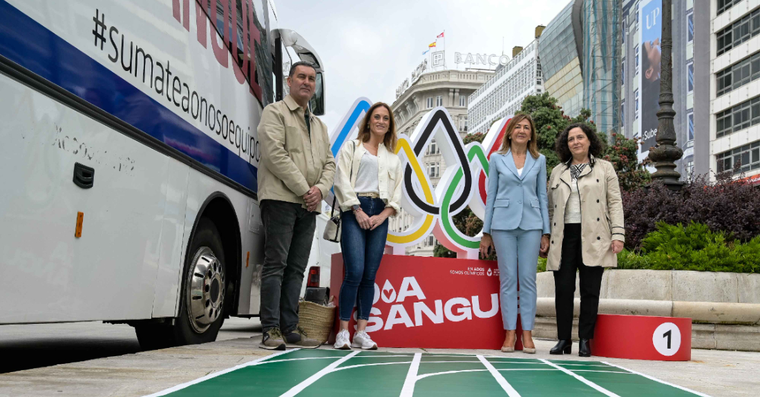 Imaxe da campaña da Xunta de doazón de sangue na Coruña