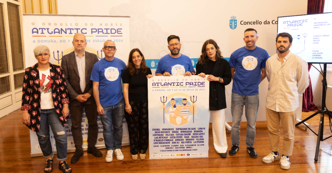 Imaxe da presentación do Atlantic Pride 2024