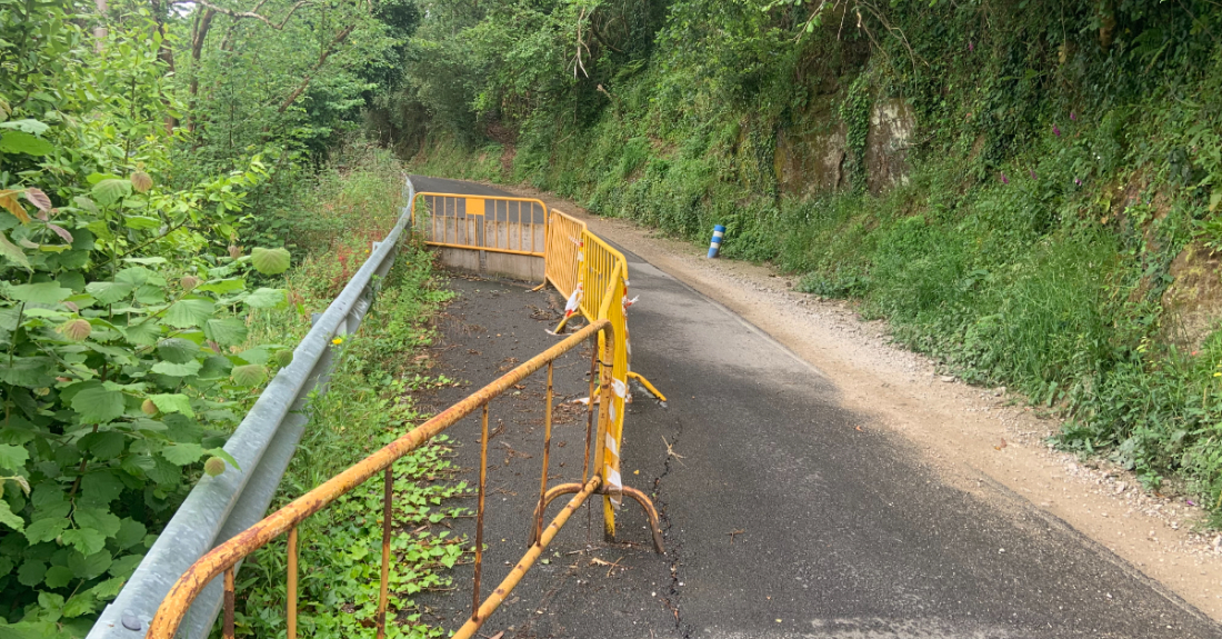 Imaxe da zona en malas condicións no Camiño de San Xiao