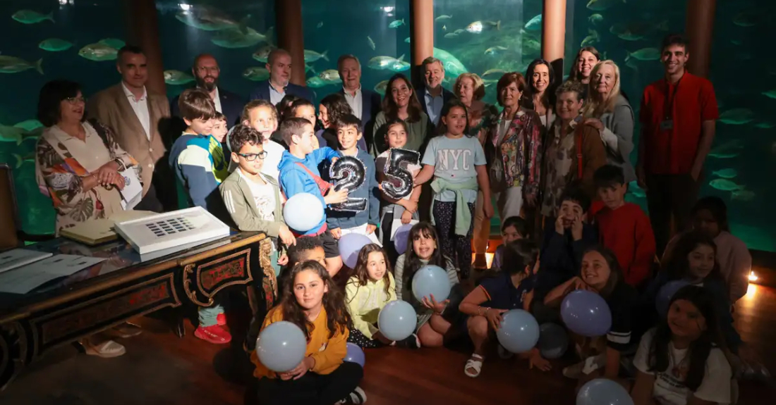 Imaxe do acto polo 25º aniversario do Aquarium Finisterrae