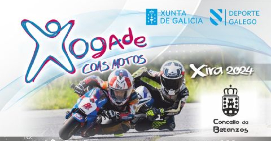 Imaxe do cartel de 'Xogade coas motos' en Betanzos