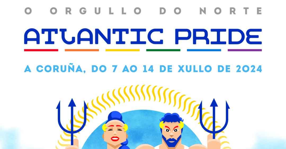 Imaxe do cartel do Atlantic Pride 2024