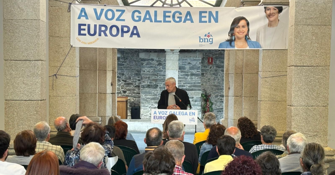 Imaxe do mitin do BNG de Europa en Betanzos