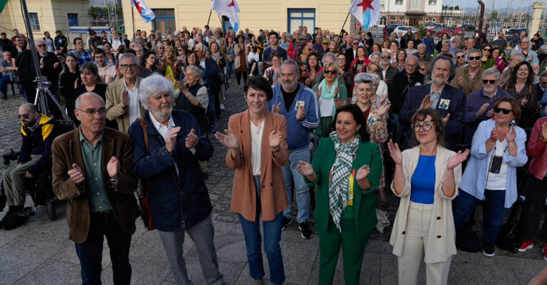 Imaxe do mitin do BNG na Coruña