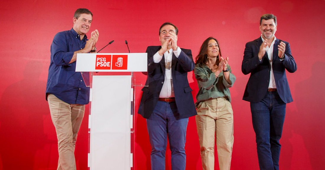 Imaxe do mitin do PSOE na Coruña