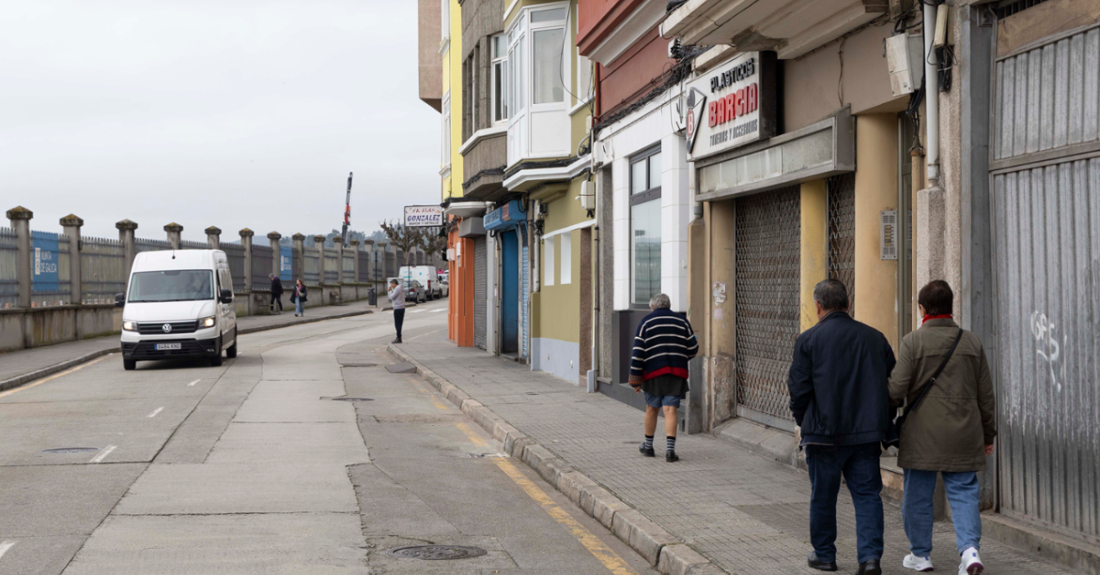 Imaxe da avenida da Sardiñeira na Coruña