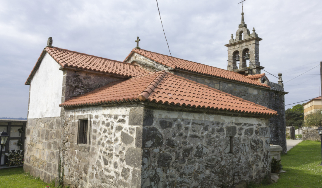 Imaxe da igrexa de San Lourenzo en Irixoa