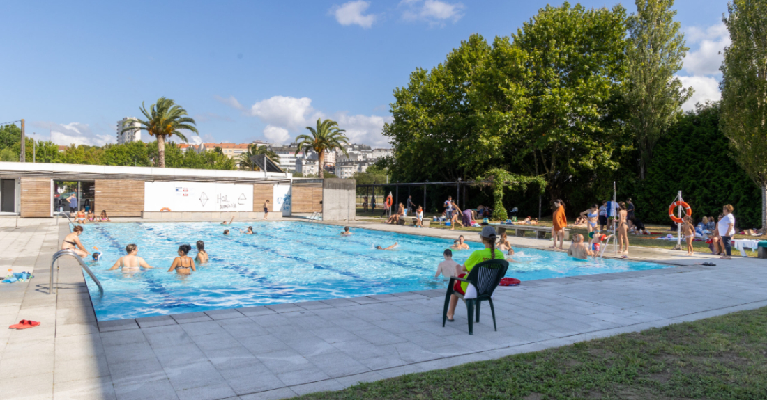 Imaxe da piscina municipal de Betanzos