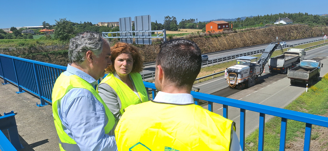 a subdelegada nas obras da autovía