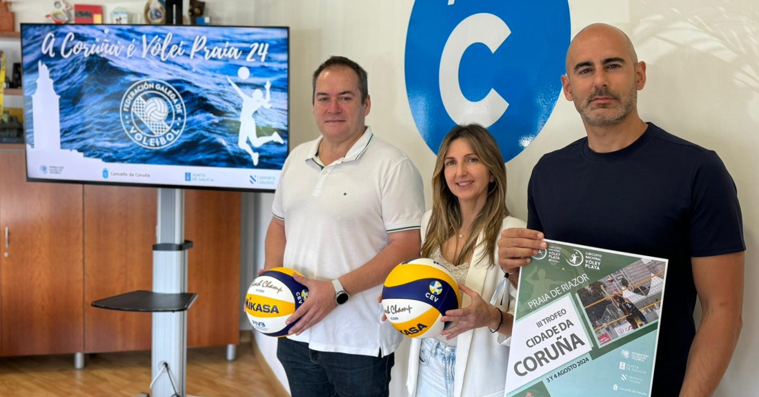 nereida canoso na presentacion de volei praia