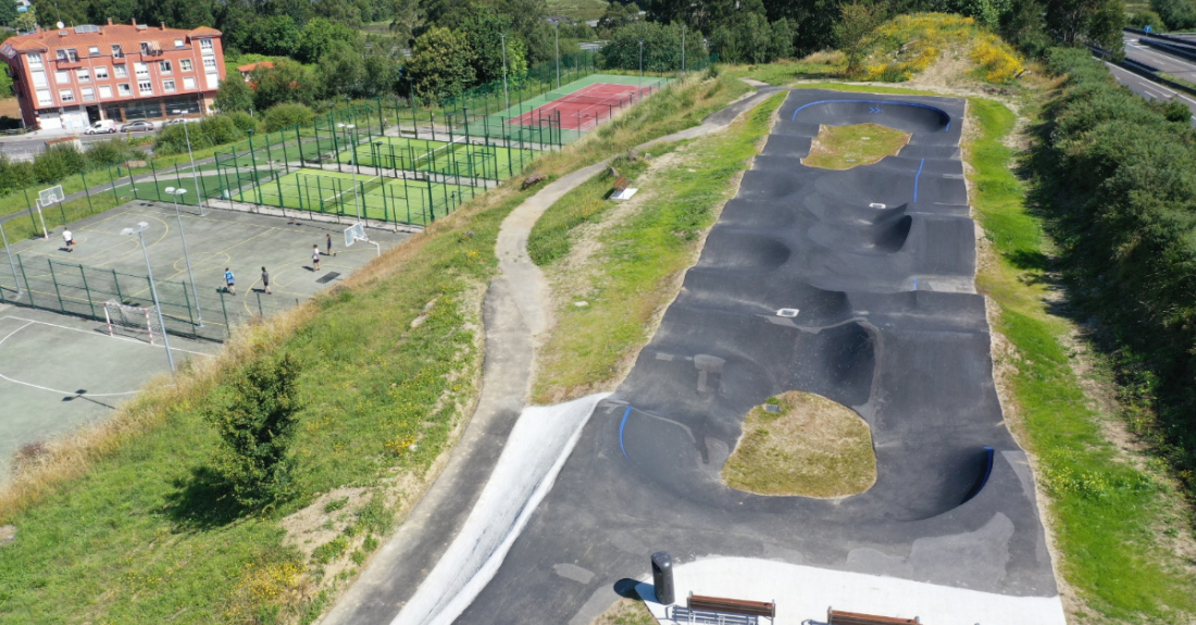 Imaxe da nova pista de pump-track en Miño