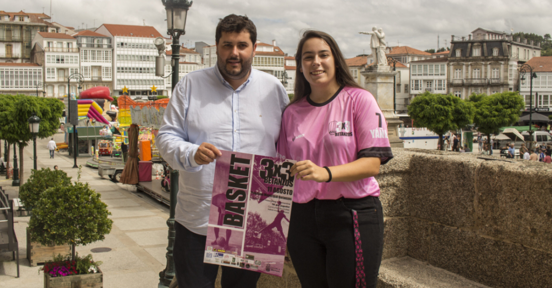 Imaxe da presentación do baloncesto 3x3 en Betanzos