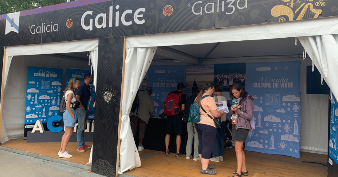 Imaxe da zona destinada a Galicia no festival